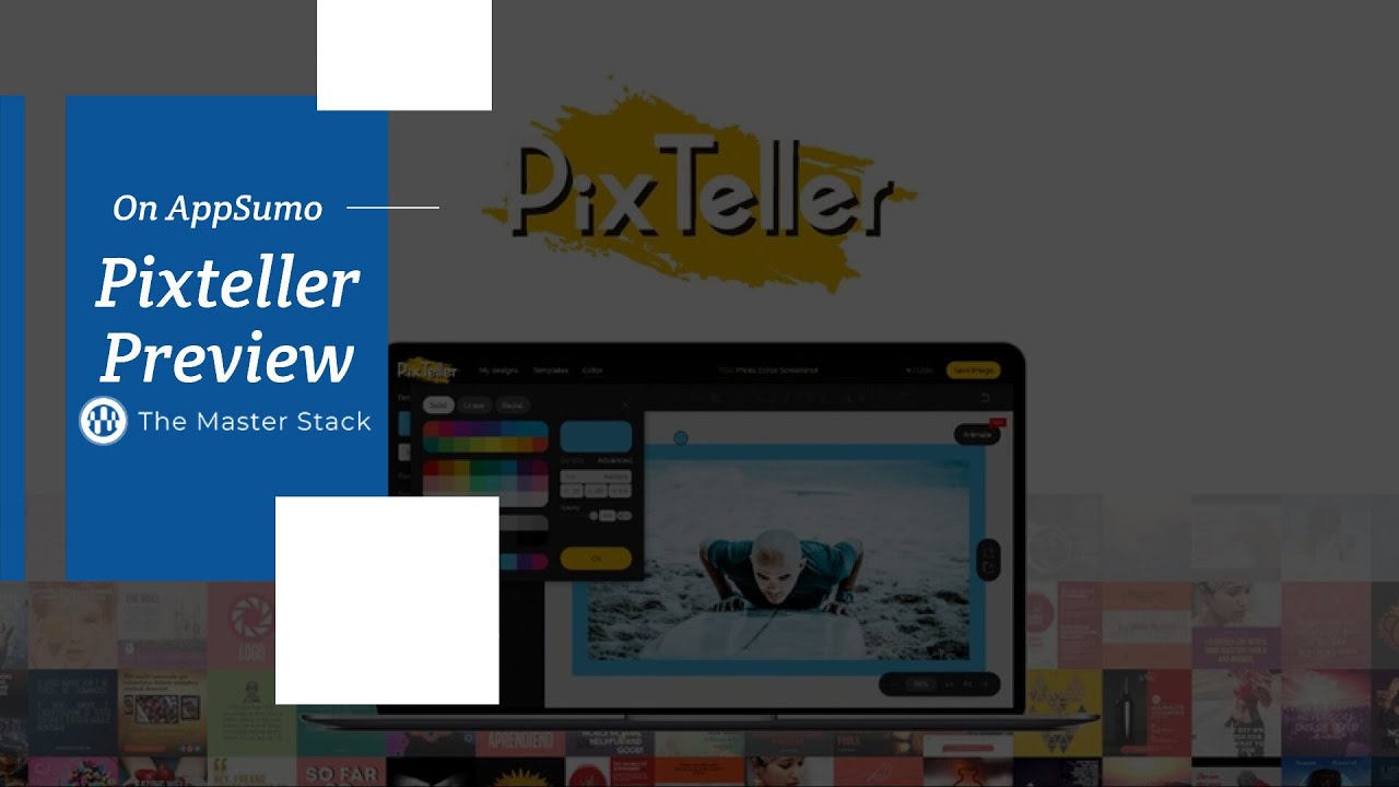 PixTeller Preview, on AppSumo as LTD - Image Editor and Animation Maker!